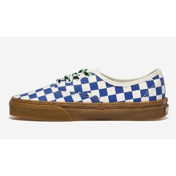 Vans Authentic Checkerboard Blue/White Lace Up Men\'s Sneakers Shoes Size 8.5 main image 4